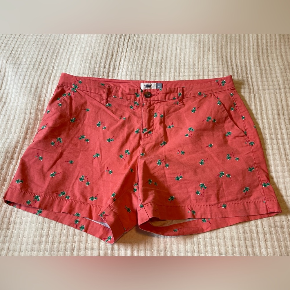 Old Navy Coral Floral Shorts
